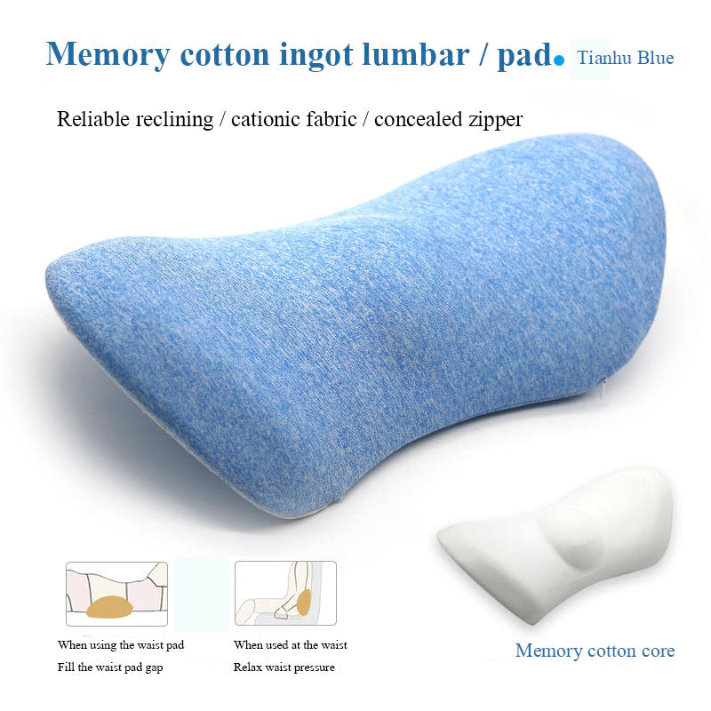 USA Local Lumbar Support Pillow For Side Sleepers Pregnancy Relieve Hip Coccyx Sciatica Pain Machine Chair Back Cushion Waist Car Seat
