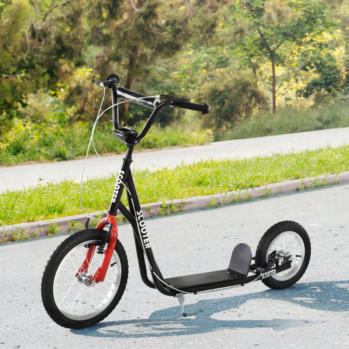 US Local Teens Youth Scooter Ride On Toy with Adjustable Handlebar