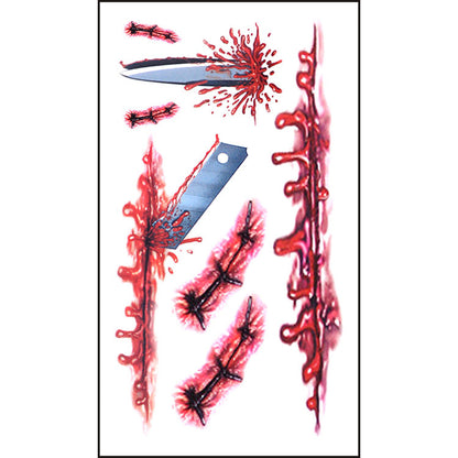 Halloween Wound Tattoo Sticker