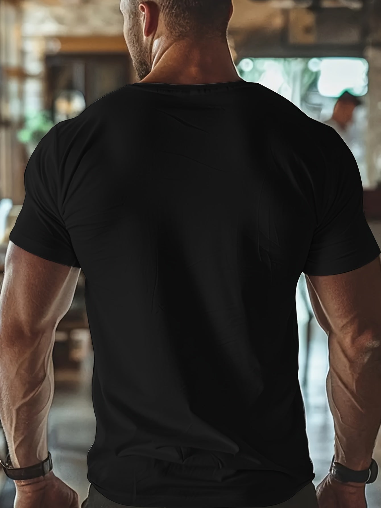 A Halloween Themed Graphic T-shirt - Casual Polyester Round Neck T-shirt With Spandex, Slightly Elastic, Regular Short Sleeved - Men's Halloween Ghost Print This Is Some Ghost Cloth Pullover