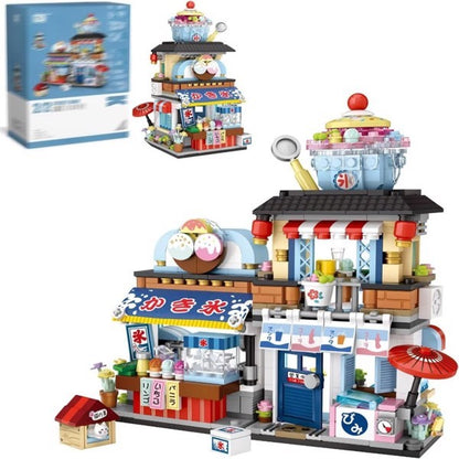 US Local 4 PACK BRICK BUILDING KIDS SET, 2969 PCS BUILDING BLOCK SET JAPAN STREET BUILDING PLAYSET GIFTS. -No Delivery On Weekends