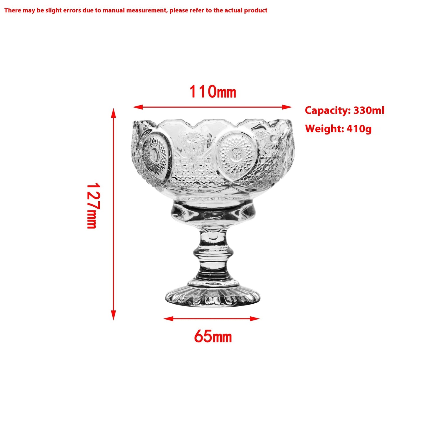 Fine Rod Champagne Drink SUNFLOWER Ice Cream High Leg Thin Wall Red Wine Cup