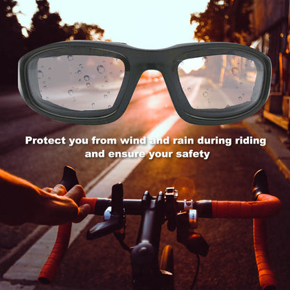US Local Cycling Sunglasses Chopper Outdoor Sports Glasses For Men Women Wrap Around UV400 Protection For Fishing Driving Glasses Windproof Clear Lens