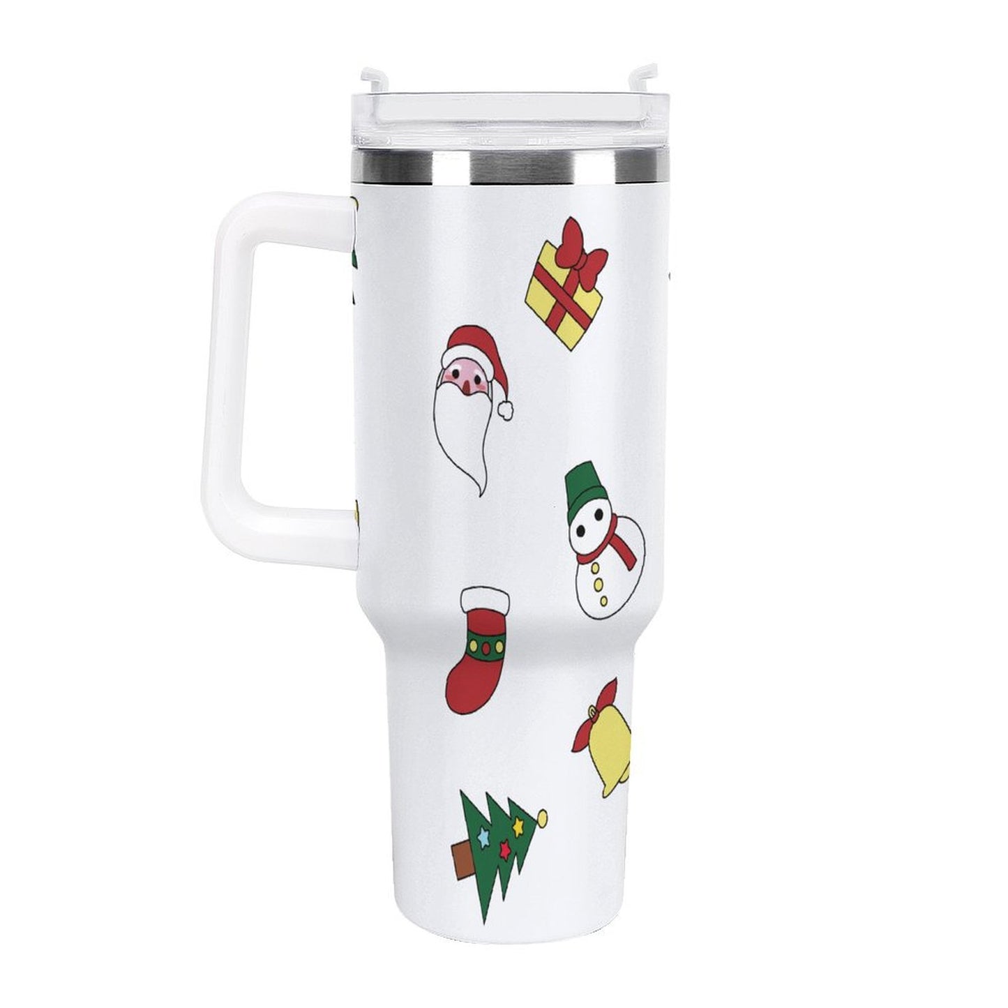 POD US Local 40oz Large Capacity Car Cup Christmas Santa Claus Presents Trees Snowman