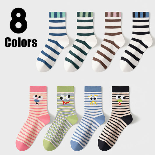 US Local 8 Pairs Womens Crew Socks Thin Soft Comfort Breathable Dress Socks Above Ankle Crew Socks For Outdoor Sports Running And Cycling