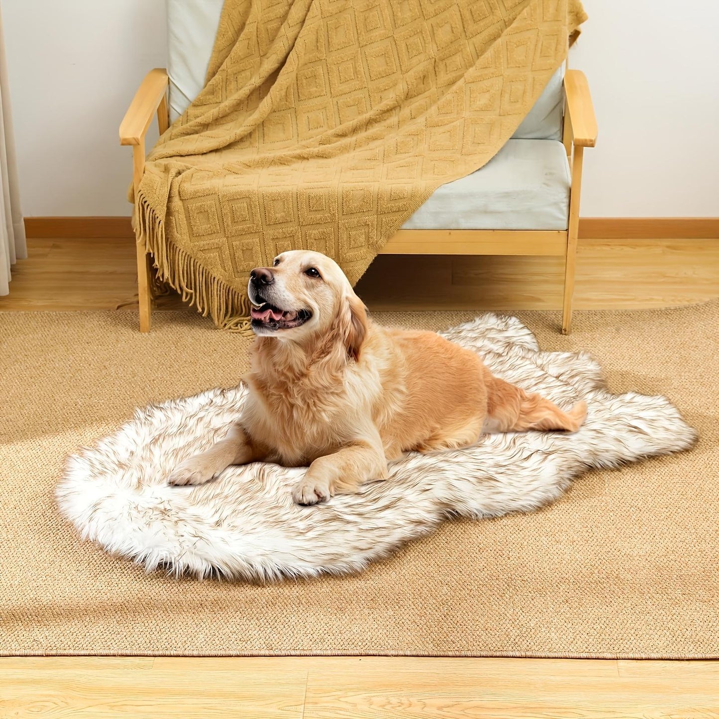 US Local Luxury Faux Fur 5 Inches Thick Super Soft Memory Foam Dog Bed With Soft Removable Please Note That This Product Is Shipped By Yourself For The Average Shipping Cost
