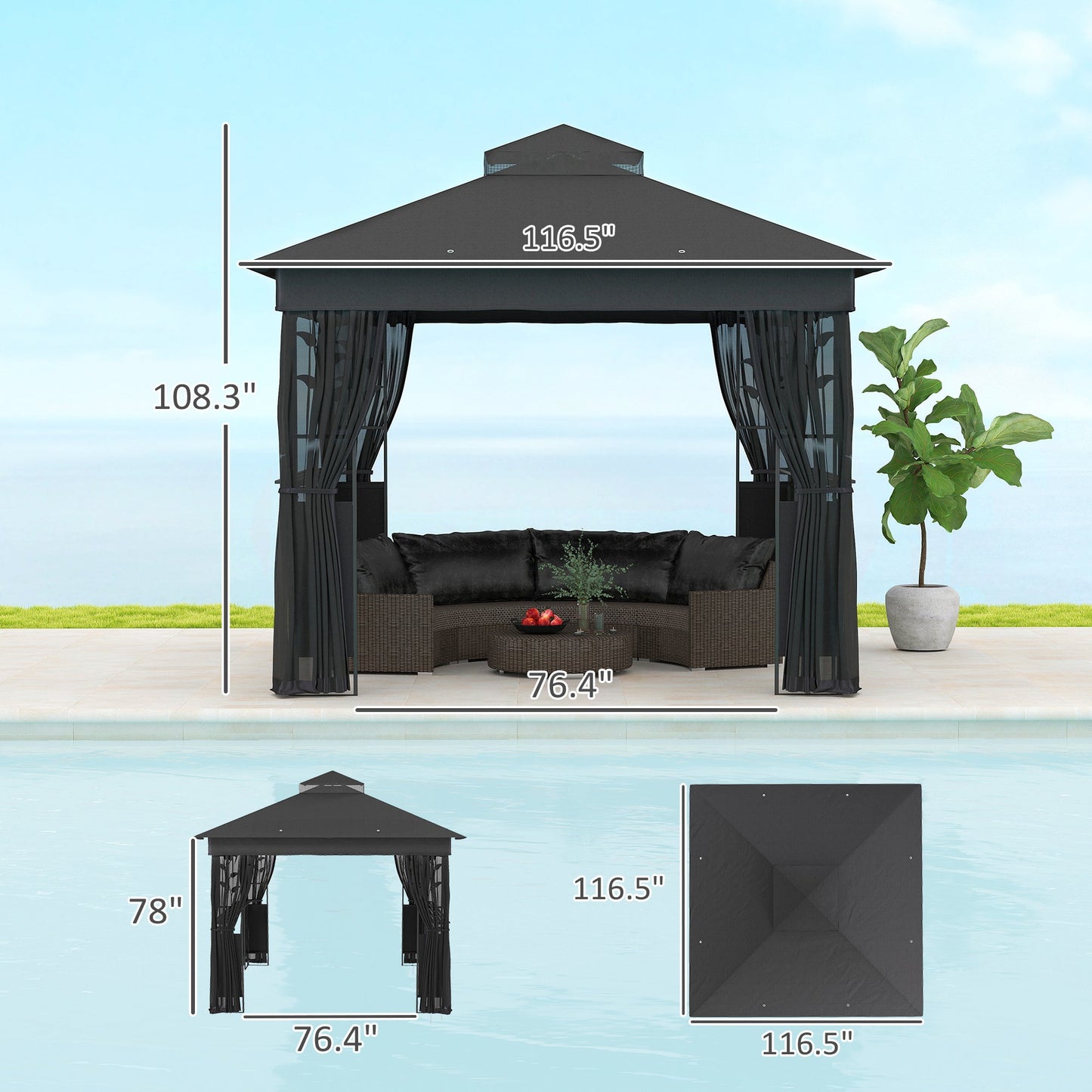 US Local Outdoor Pavilions And Terrace Pavilions Will Not Be Shipped On Weekends, Amazon Shipping