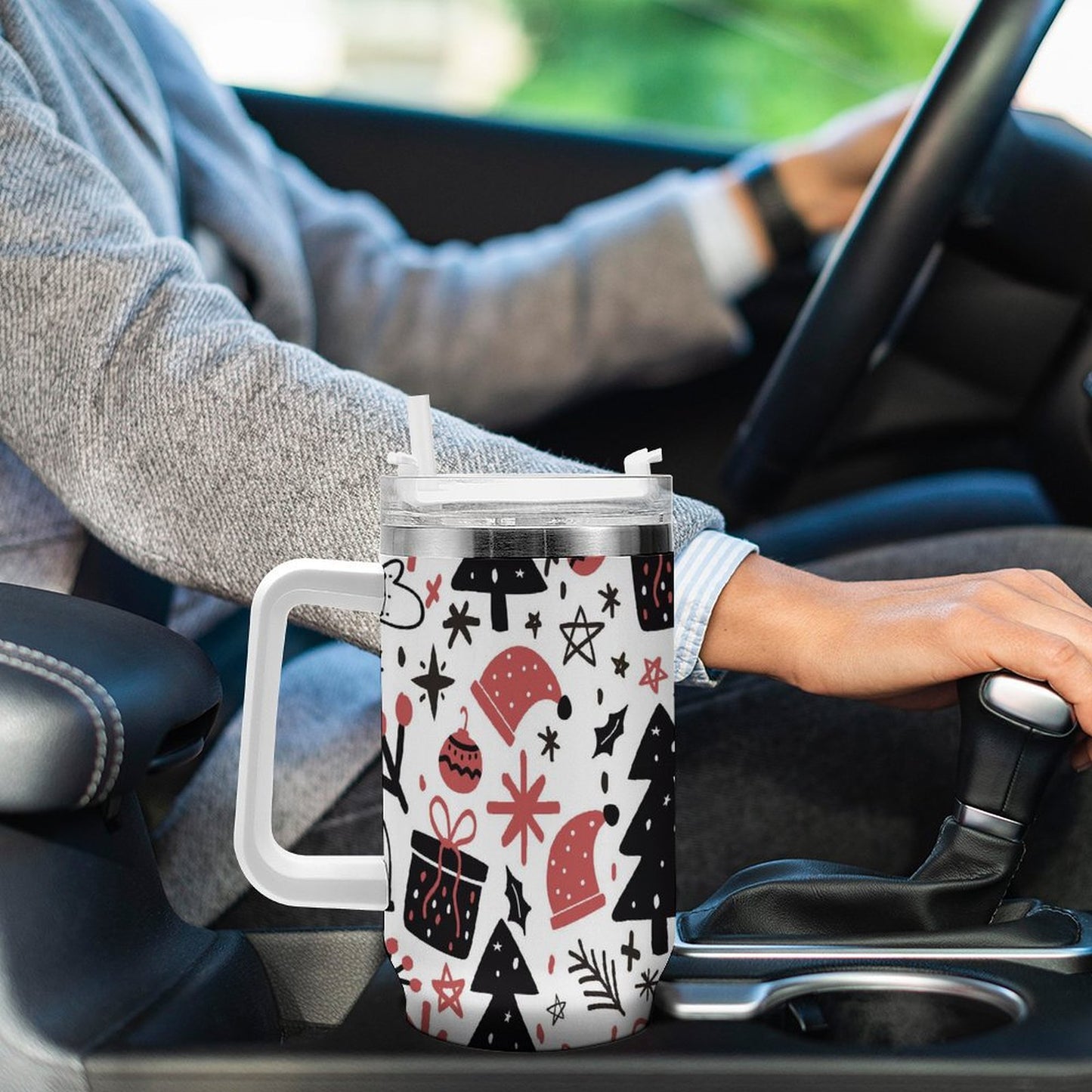 PHDT00007 POD US Local Tumbler 40 oz Large Capacity Car Cup Christmas