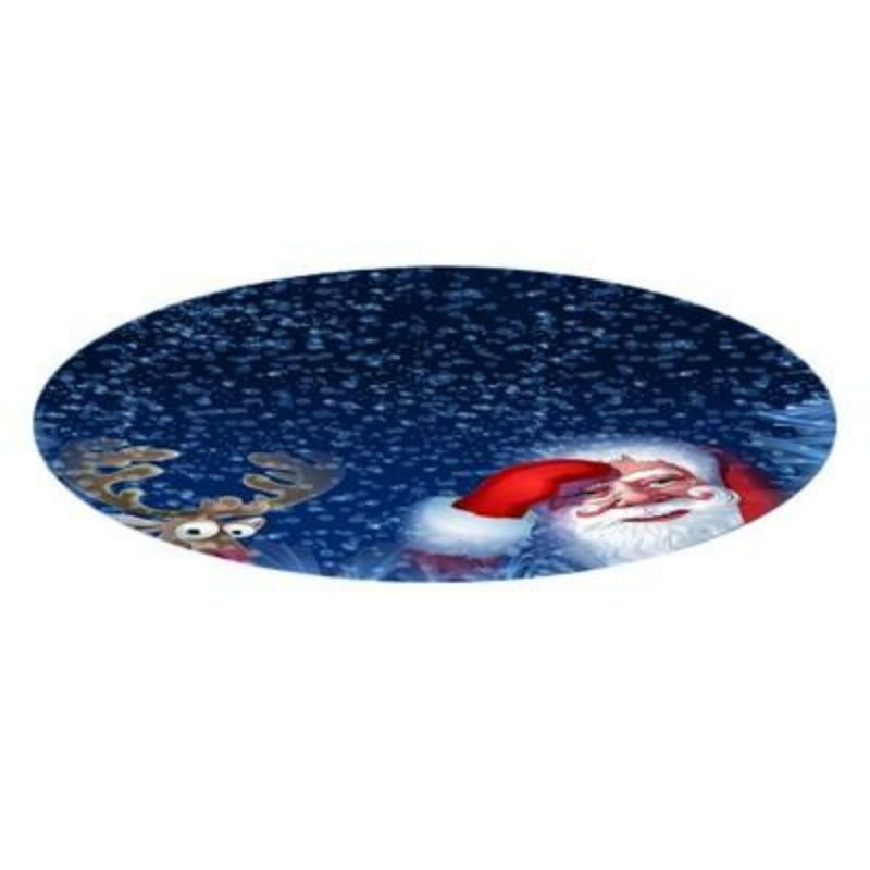 US Local Elastic Edge Fits Santa Claus Christmas Tablecloth