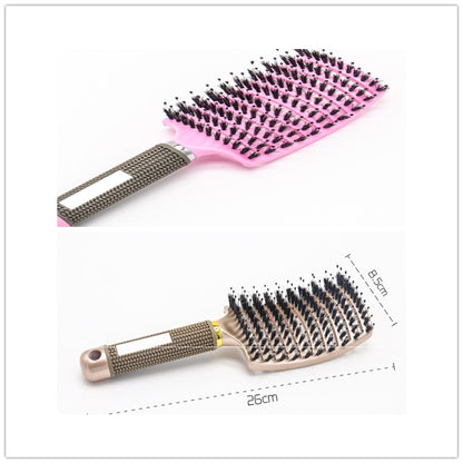 US Local Hairbrush Anti Klit Brushy Haarborstel Women Detangler Hair Brush Bristle Nylon Scalp Massage  Teaser Hair Brush Comb