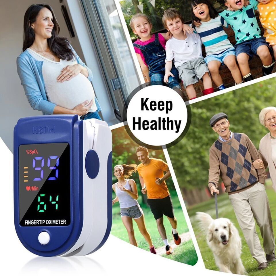 UK Local Finger Pulse Oximeter Blood Oxygen Saturation Meter SpO2 Heart Rate Monitor UK
