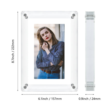 US Local 7 Inch 4GB IPS Screen Video Acrylic Portaretratos Digitales Digital Photo Picture Wifi Frame Signage Racks