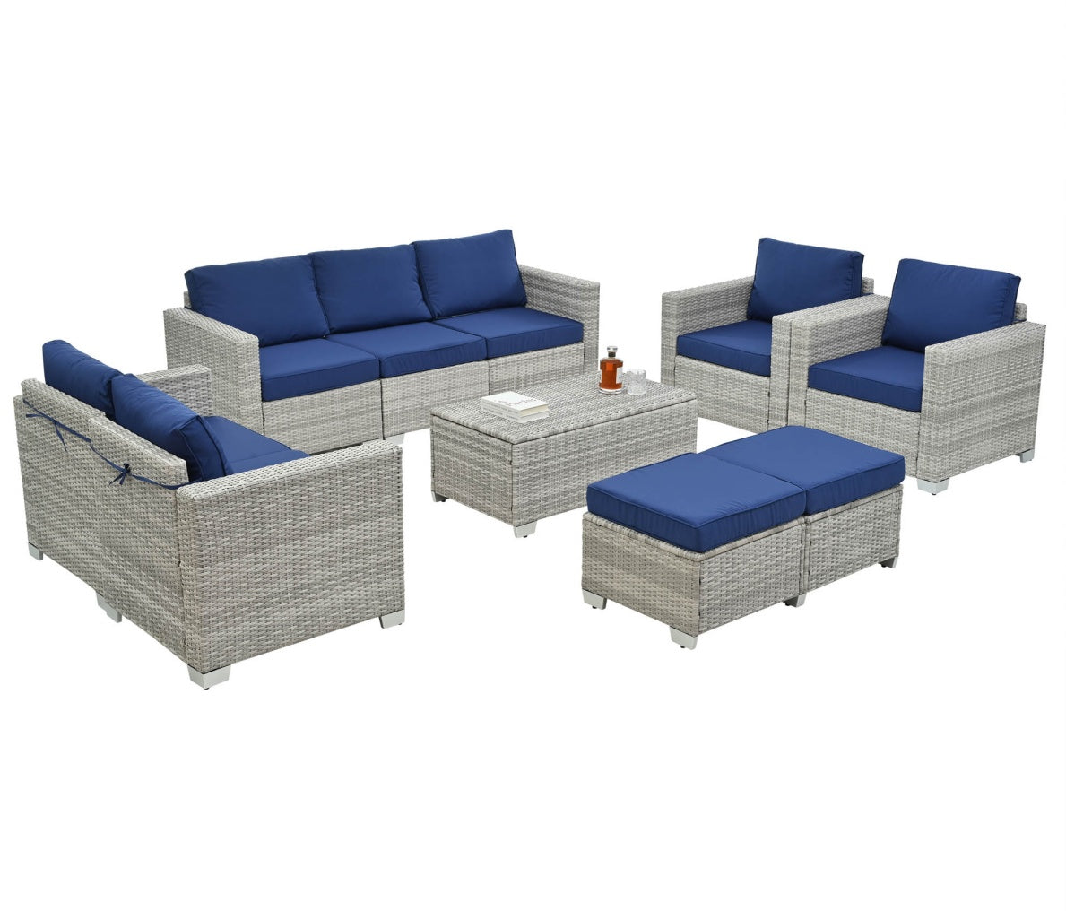 US Local 10 Piece Patio Furniture Set