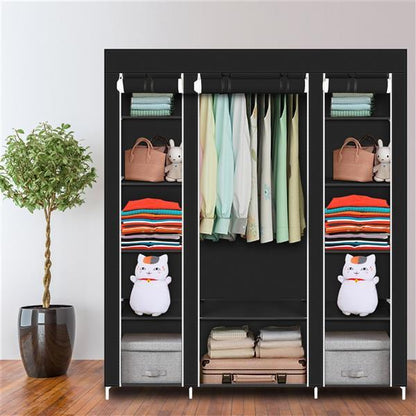 US Local Non Woven Wardrobe With 5 Layers And 12 Compartments