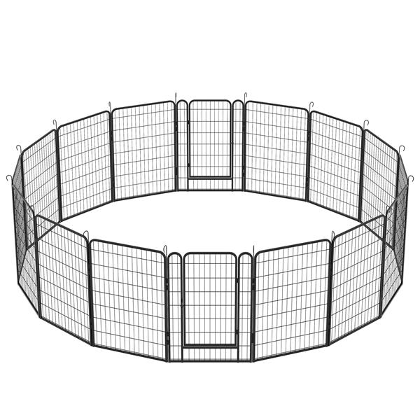 US Local 16 Pieces Of Heavy-duty Metal Pet Sports Fence
