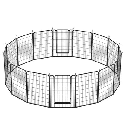 US Local 16 Pieces Of Heavy-duty Metal Pet Sports Fence