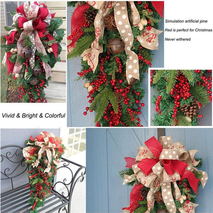 US Local A Christmas Door Hanging Christmas Decorations Holiday Accessories Birthday Party Supplies