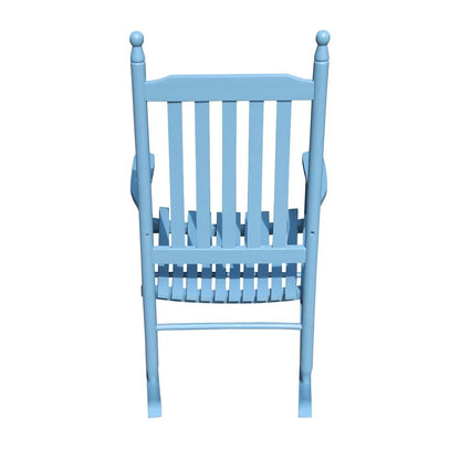 US Local Wooden Porch Rocker Chair Blue