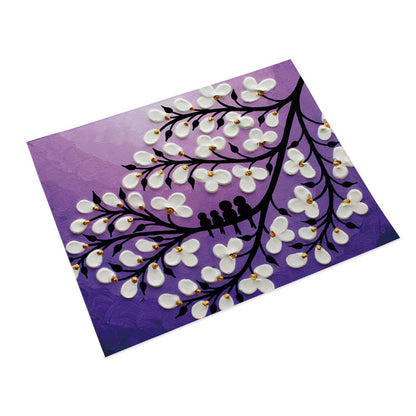 Retro tree pattern placemat