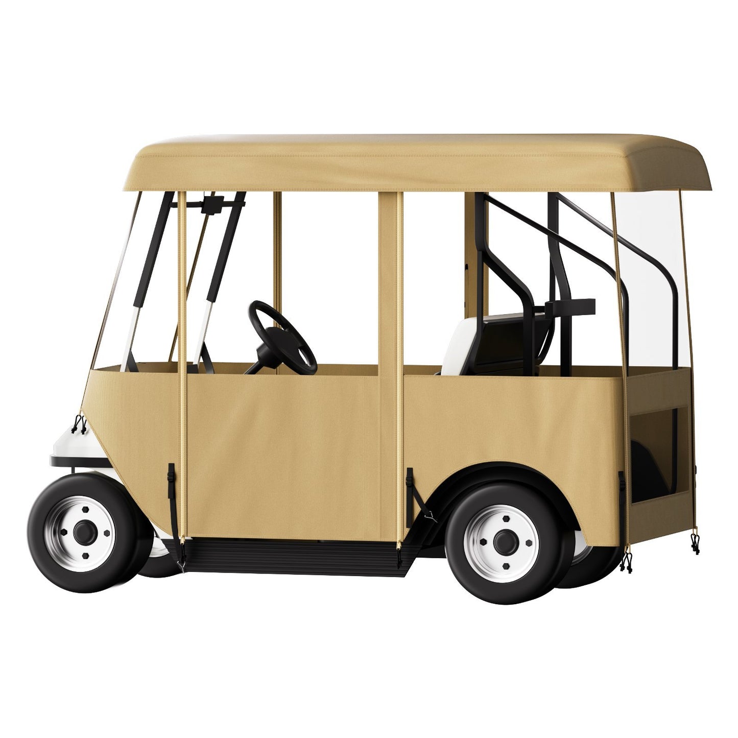 US Local VEVOR Golf Cart Enclosure, 4-Person Golf Cart Cover, 4-Sided Fairway Deluxe, 300D Waterproof Driving Enclosure With Transparent Windows, Fit For EZGO, Club Car, YamahaCart