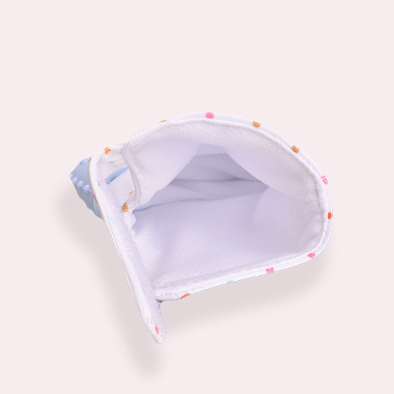 US Local Baby teether baby anti-bite silicone molar gloves children's sound toys