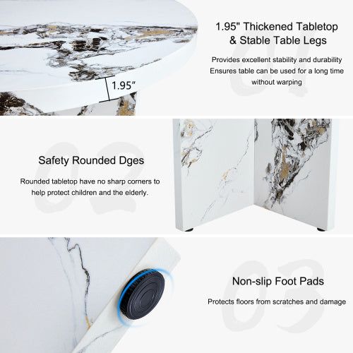 US Local Round Dining Table For 4-6 People