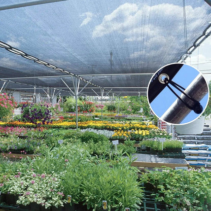 US Local Sunblock Shade Cloth With Grommets Black For Plant Cover Greenhouse Barn Kennel Pool Pergola