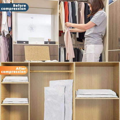 US Local Eco-Friendly Clothes And Bedding Space-Saving Compression Bags, 4 Medium Bags, 4 Large Bags, 2 Extra Large Bags With Pump