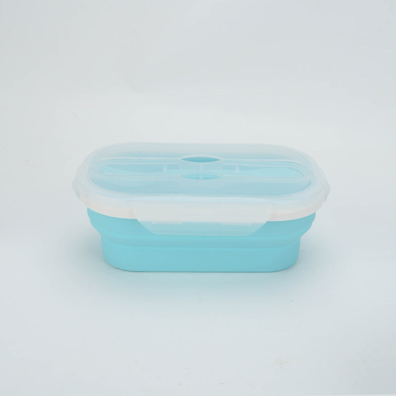 USA Local Portable foldable silicone lunch box