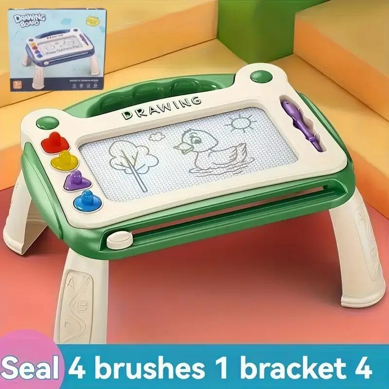 US Local One-piece Green Magnetic Drawing Board - Dust-free, Re-erasable, Clear Strokes, Easy To Clean, An Educational Toy For Babies, Fun Drawing To Cultivate Creativity.