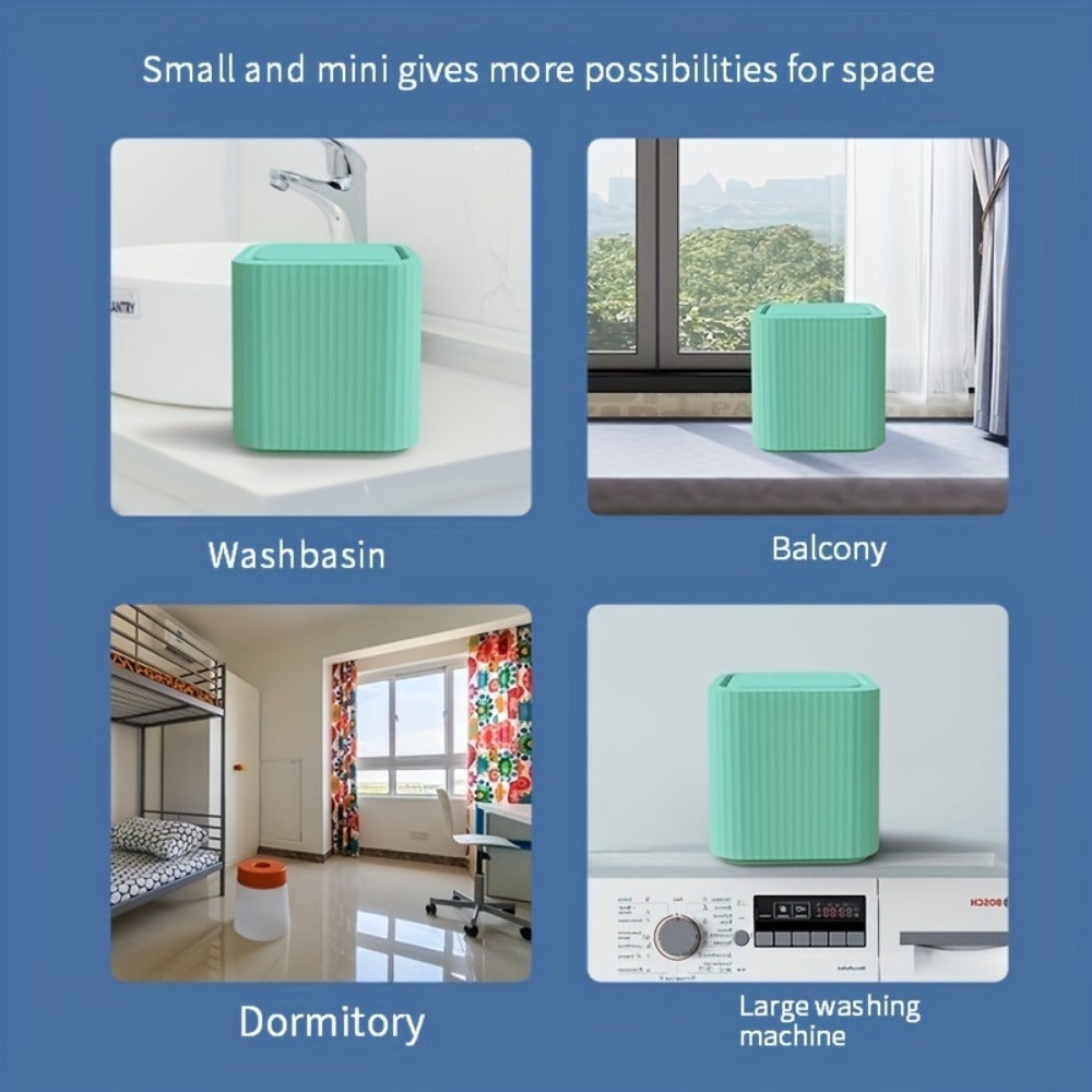 US Local Random Color Fully Automatic Mini Washing Machine Baby Clothes Underwear Small Washing Machine Dormitory Socks Washing Machine