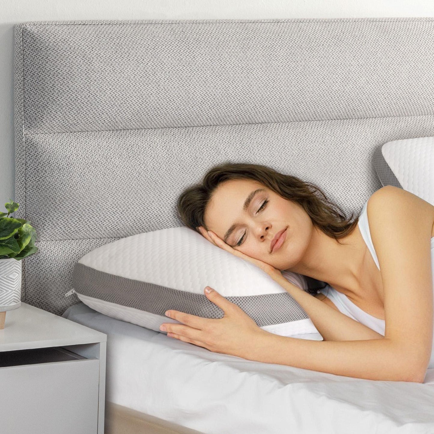 US Local Bread Pillow - Ultra-soft Memory Foam, Slow Rebound Fits The Cervical Spine, A Must-have For Side Sleeping Without Ear Pressure