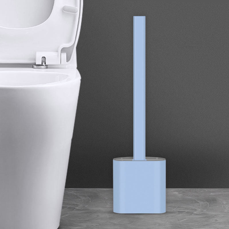 Creative Wall-Mounted Soft Brush With Cover For Toilet Washing