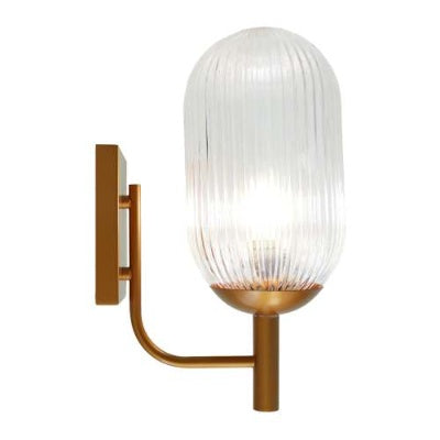 US Local Dewdrop Wall Lamp - Bronze And Clear