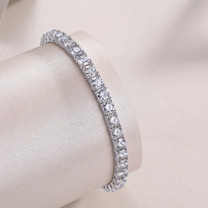 US Local Gravitation Luxury Fashion Mossan Diamond S925 Silver Bracelet
