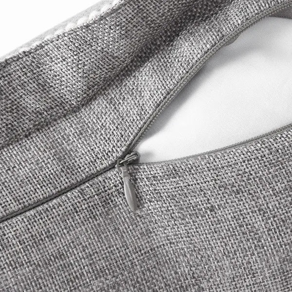 US Local A Set Of Two-piece Retro Linen Trimmed Pillowcases