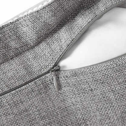 US Local A Set Of Two-piece Retro Linen Trimmed Pillowcases