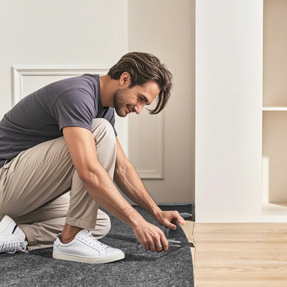 US Local VEVOR Rug Pad Gripper 4X6Protective Carpet Pad 0.47Thick For All Floors