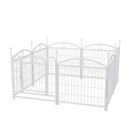 US Local Dog Playpen Indoor 24 Inch 8 Panel Metal Dog Playpen