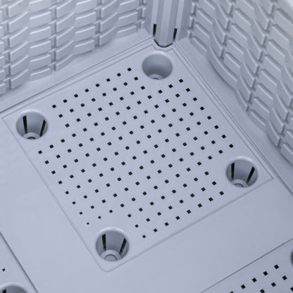 US Local Outsunny 2 Piece Raised Garden Bed With Legs, Self-Watering Planter Box Raised Bed To Grow Flowers, Herbs Vegetables, Gray