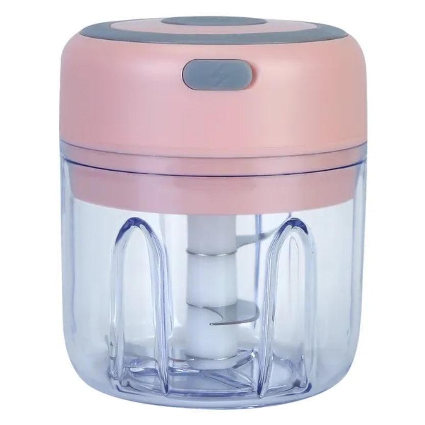 US Local Mini Electric Garlic Chopper Ginger Chopper With 8.45OZ Capacity Cordless Garlic Mincer Food Chopper