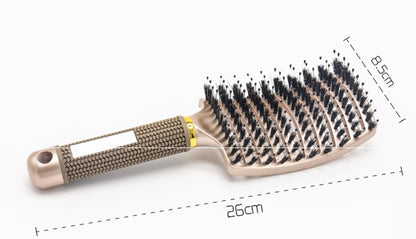 US Local Hairbrush Anti Klit Brushy Haarborstel Women Detangler Hair Brush Bristle Nylon Scalp Massage  Teaser Hair Brush Comb