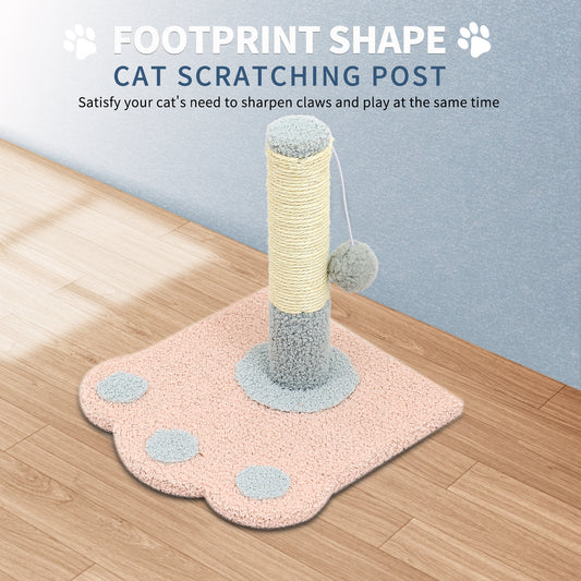 US Local Cute Paw Footprints Cat Scratch Columns, Grinding Claws To Play With Dual Functions, With Cute Footprint Shapes, Contracting Cats To Grind Their Claws Happily