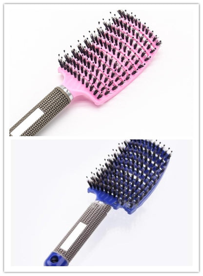 US Local Hairbrush Anti Klit Brushy Haarborstel Women Detangler Hair Brush Bristle Nylon Scalp Massage  Teaser Hair Brush Comb