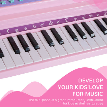US Local 37-Key Kids Toy Keyboard Piano Musical Electronic Instrument Grand Piano with Microphone