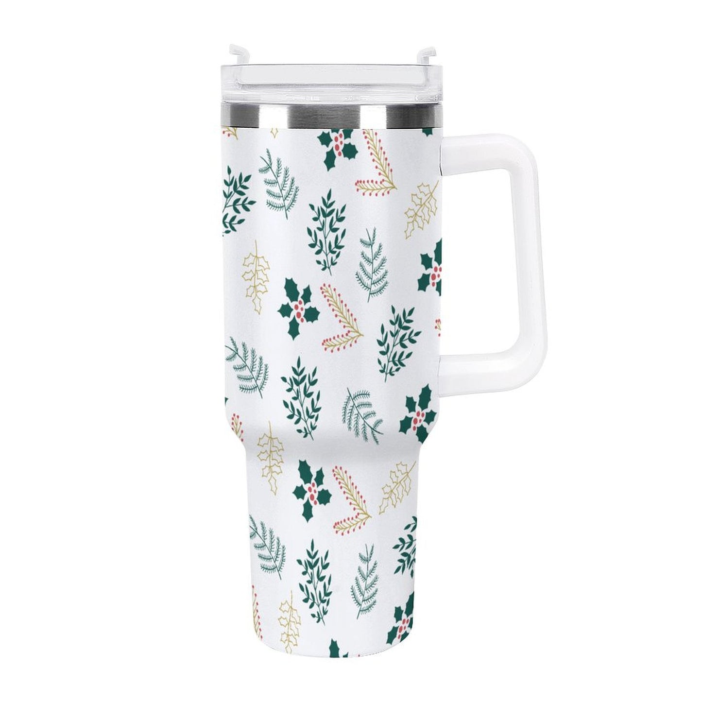 PHDT00296 POD US Local Tumbler 40 oz Large Capacity Car Cup Christmas Leaves