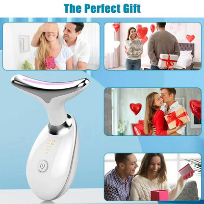 US Local Neck Face Massager Face Sculpting Tool 3 Colour Modes And Vibration For Facial Massager For Double Chin