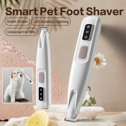 US Local 2025 New Pet Paw Trimmer 1Pack,Rechargeable Quiet Hair Trimmer For Pets,Professional Pet Grooming Kit - Cordless Waterproof Clippers With LED For Precision Trimming,Ideal For Home Grooming Pet Hair