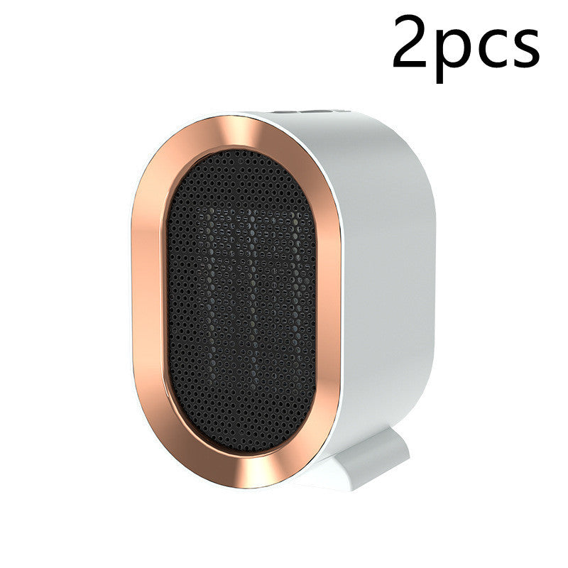 USA Local Desktop Electric Heater Mini Portable Fan Heater 220V PTC Ceramic Heating Warm Air Blower Home Office Warmer Machine