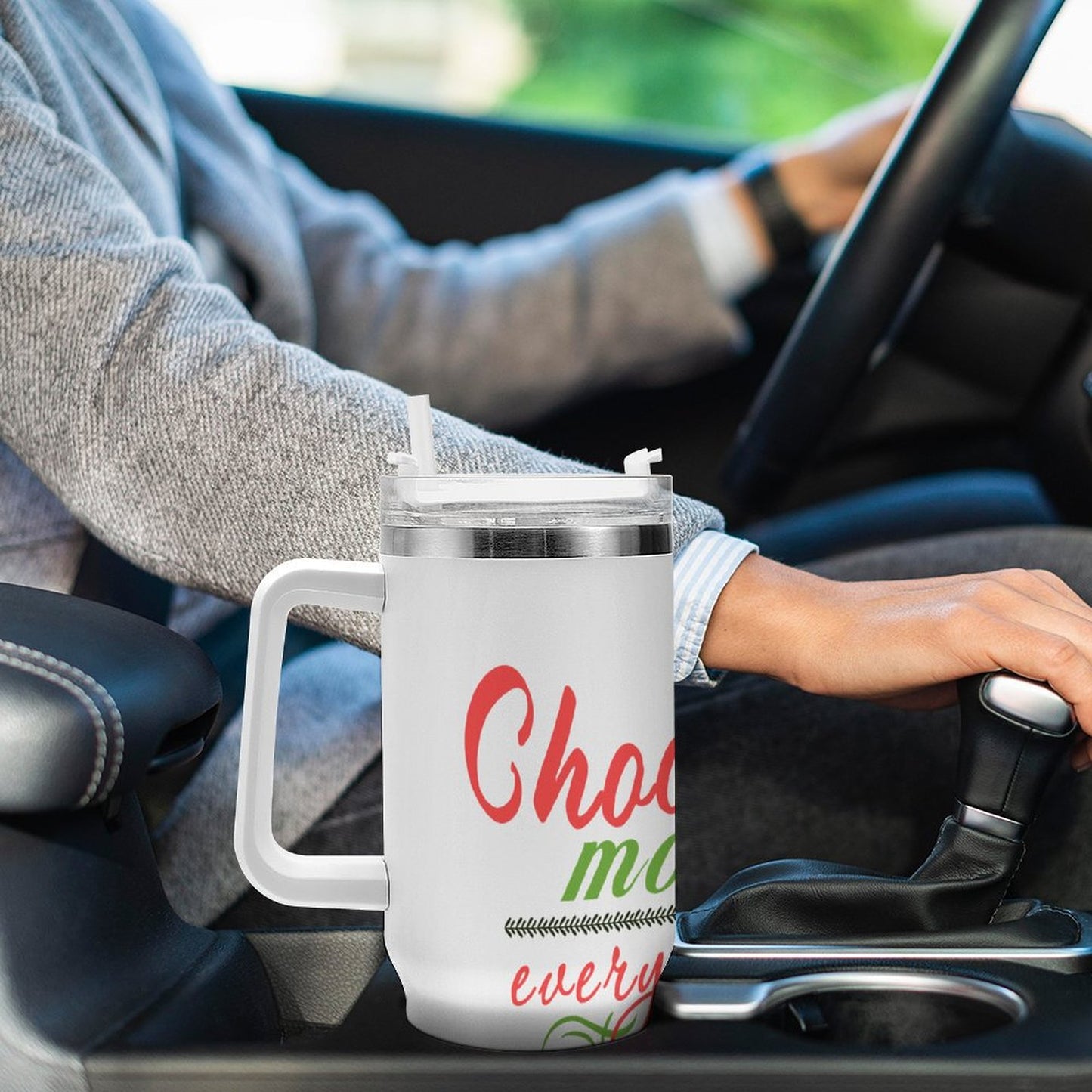 PHDT00024 POD US Local Tumbler 40 oz Large Capacity Car Cup Christmas Tree